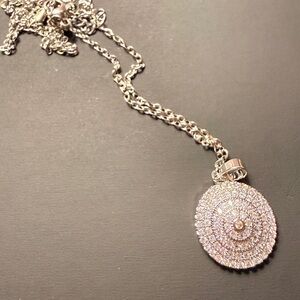Dazzling Silver Pendant Necklace